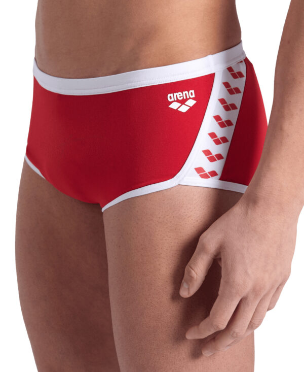 Costume uomo piscina trunk ICONS ARENA Rosso Bianco