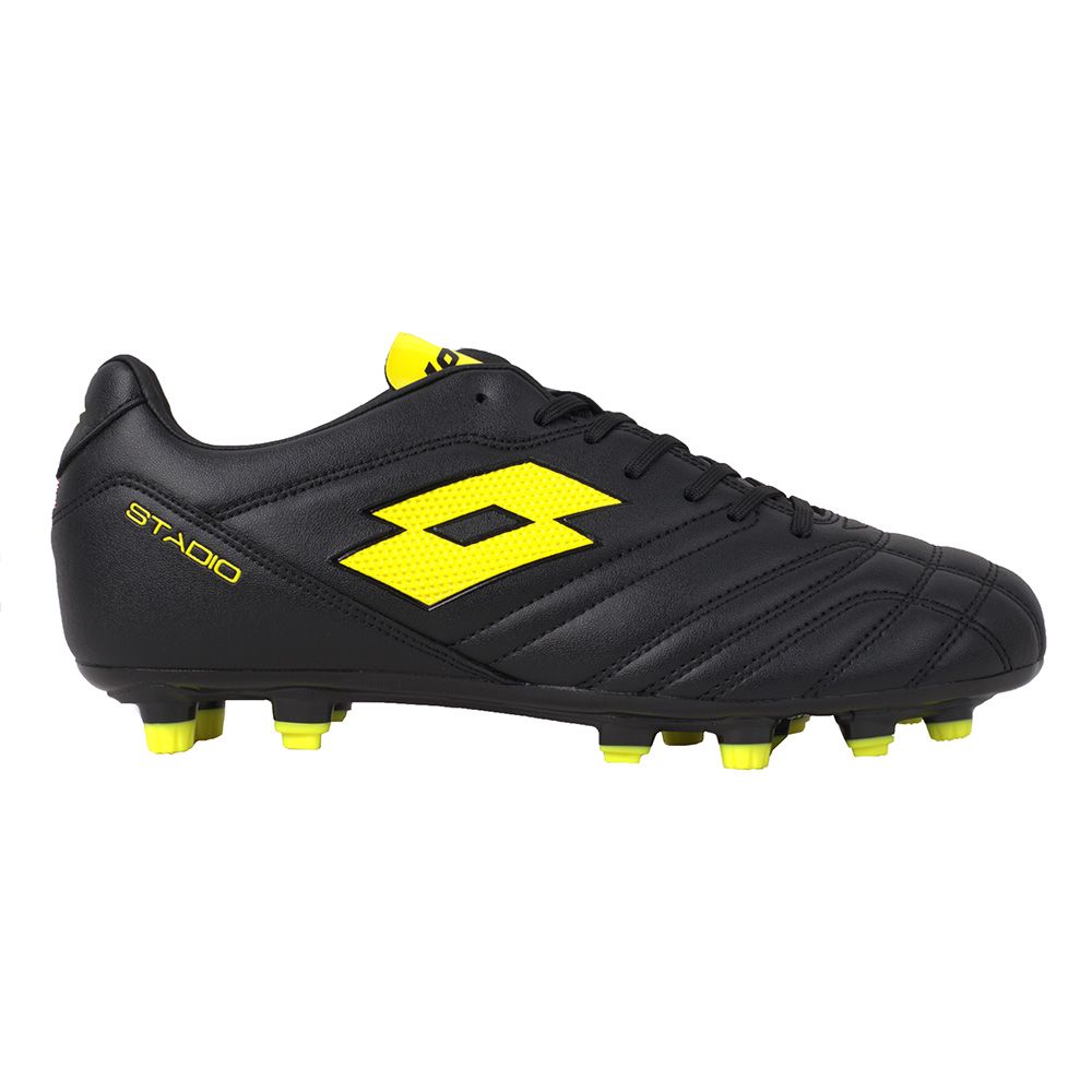 Scarpa calcio STADIO 705 FG LOTTO Nero Giallo