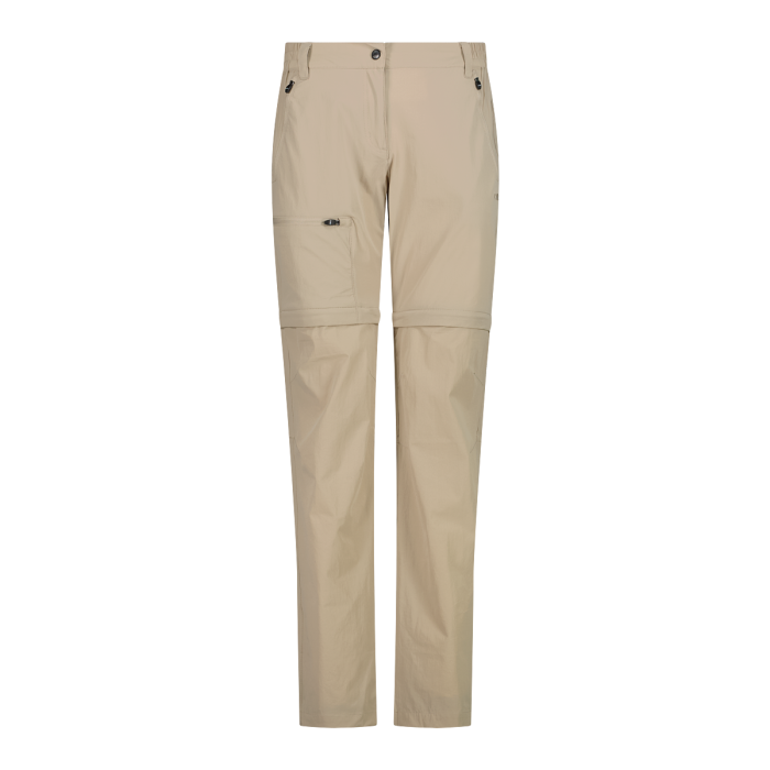 Pantaloni zip off con tasconi laterali Donna CMP Sabbia