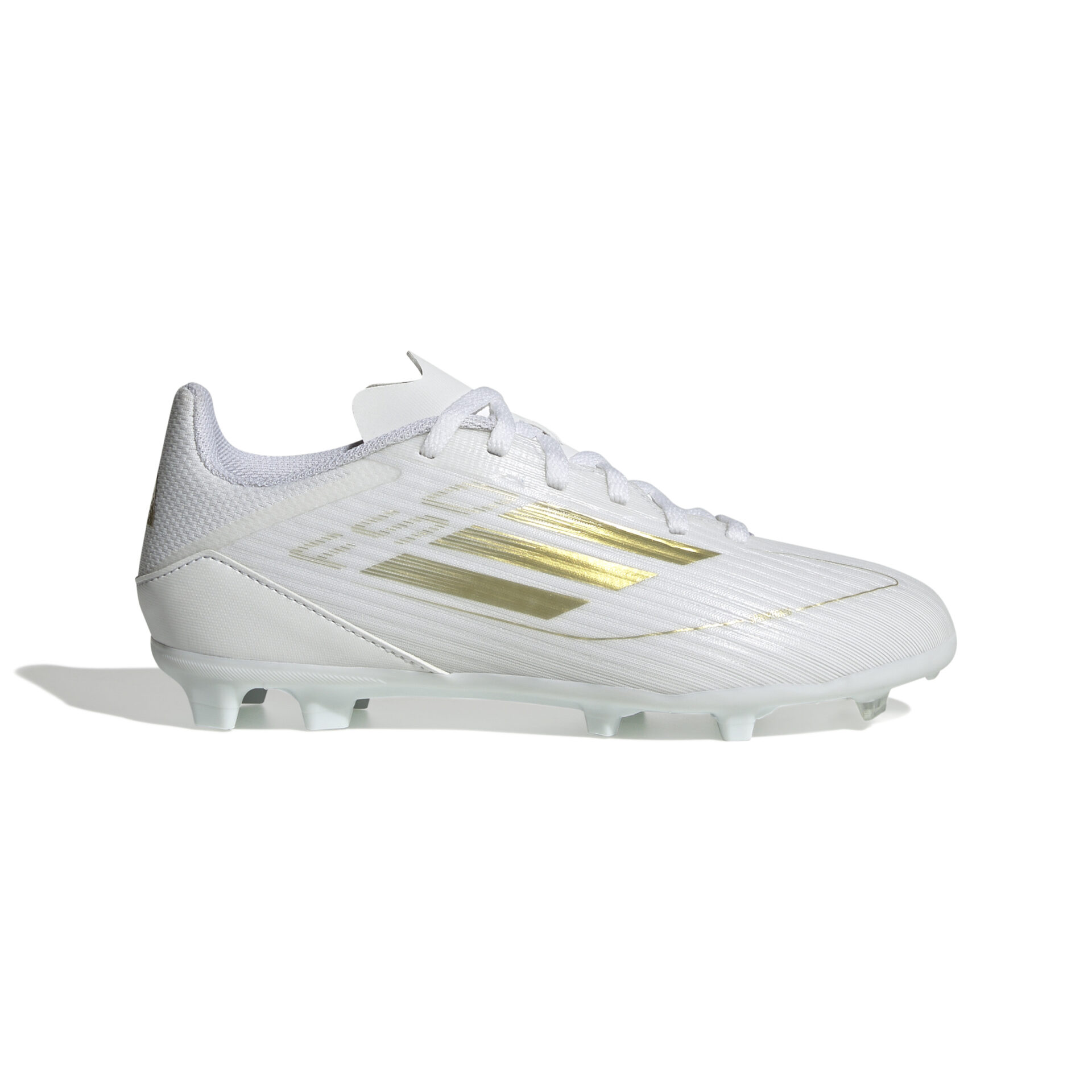 Scarpa calcio ADIDAS F50 LEAGUE FG/MG Junior Bianco Oro